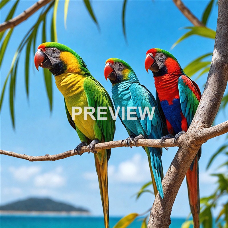 three-colorful-happy-slimly-parrot-setting-on-tree-in (1)_250319165737_Filename Text 2_03870_Filename Text 3_result